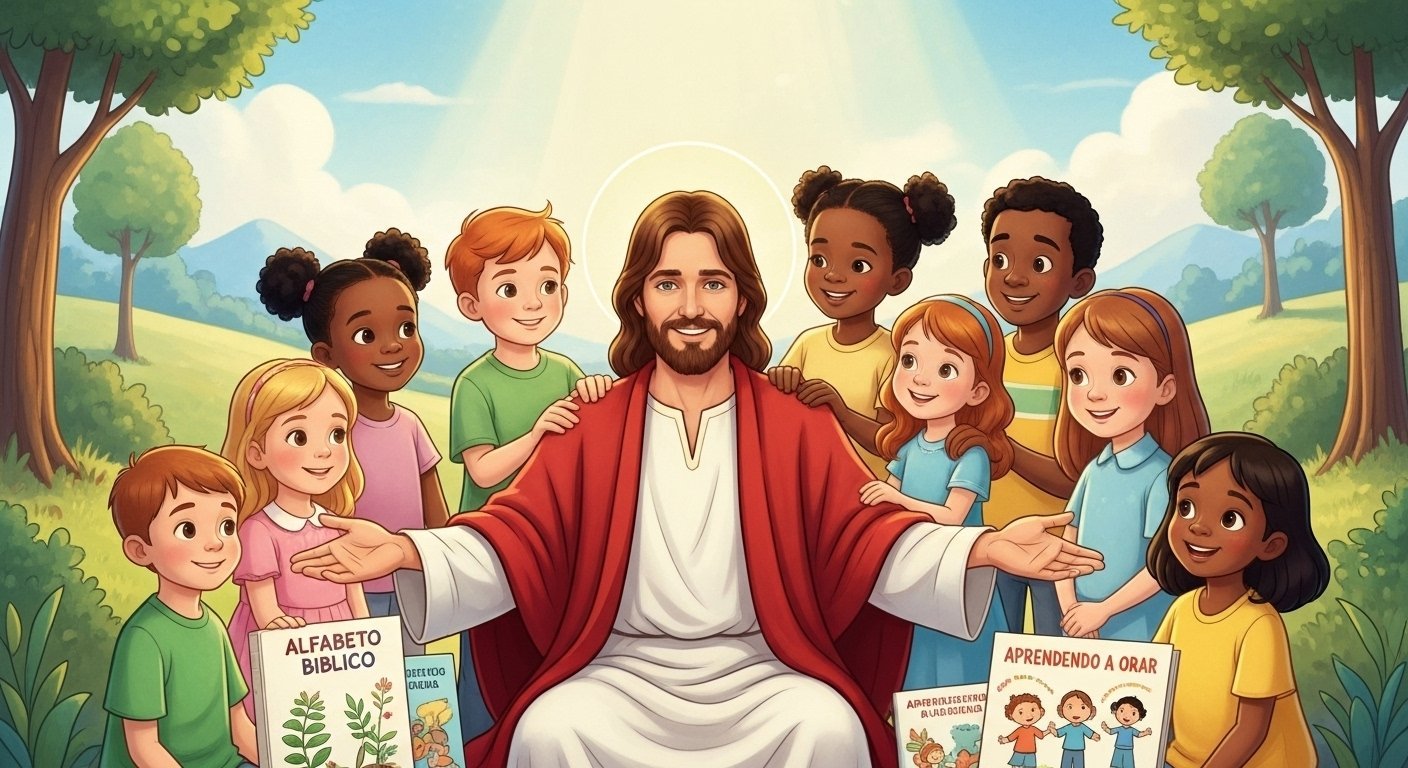 Jesus com as crianças